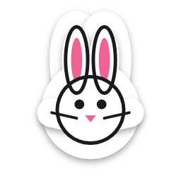 Bunny sticker
