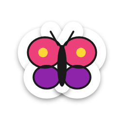 Butterfly sticker