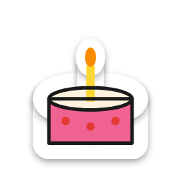 Cake sticker