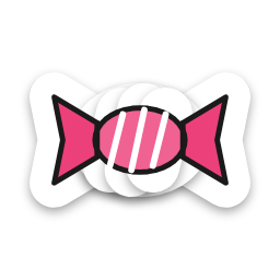 Candy sticker