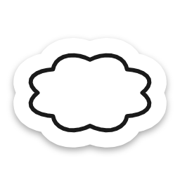 Cloud sticker