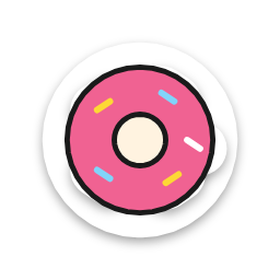 Donut sticker