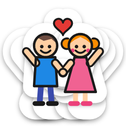 Friendship sticker