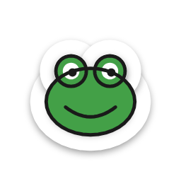 Frog sticker