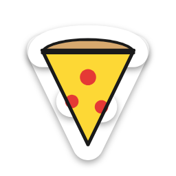 Pizza sticker