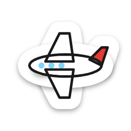 Plane sticker