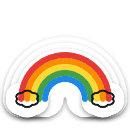 Rainbow sticker