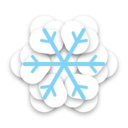 Snowflake sticker