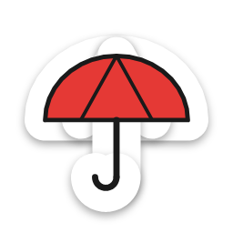 Umbrella sticker